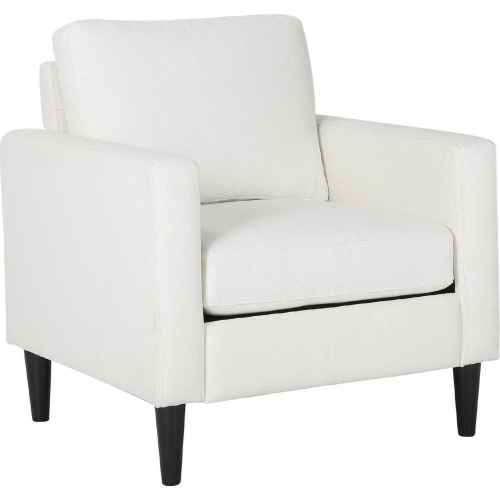 Wendy Accent Arm Chair in Cream Fabric & Black Wood